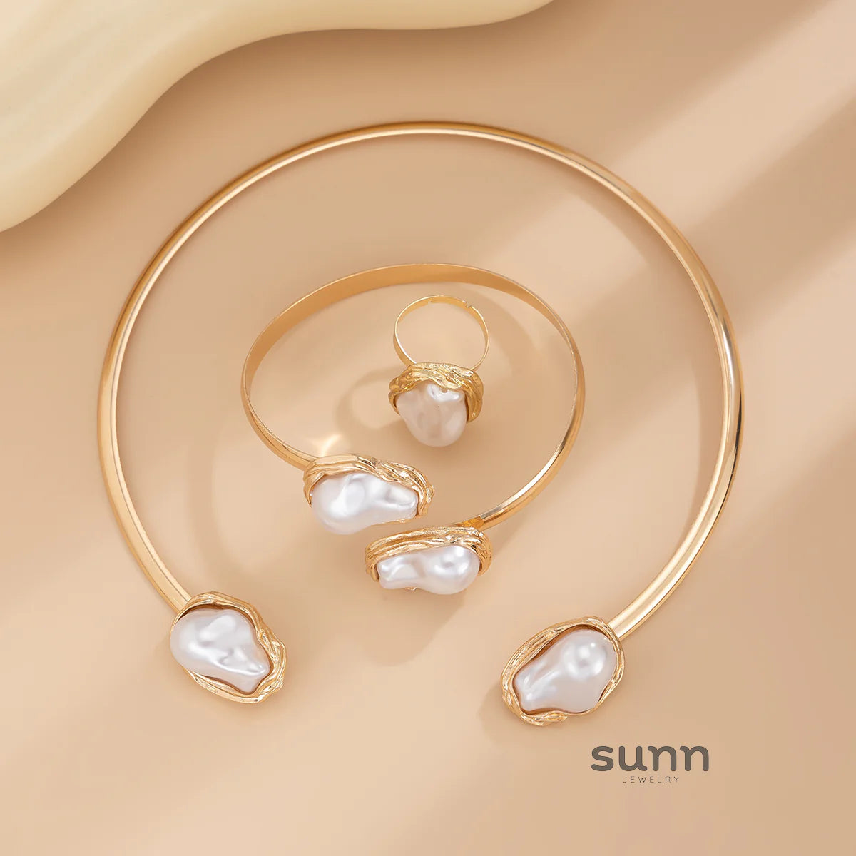 Faithlyn Baroque Pearl Jewelry