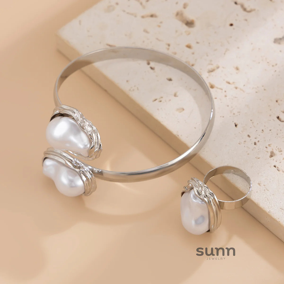 Faithlyn Baroque Pearl Jewelry