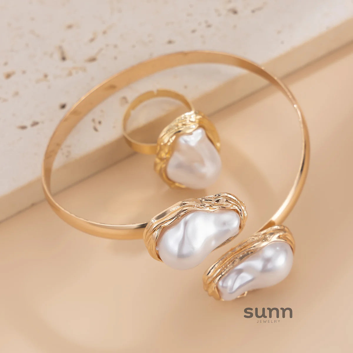 Faithlyn Baroque Pearl Jewelry