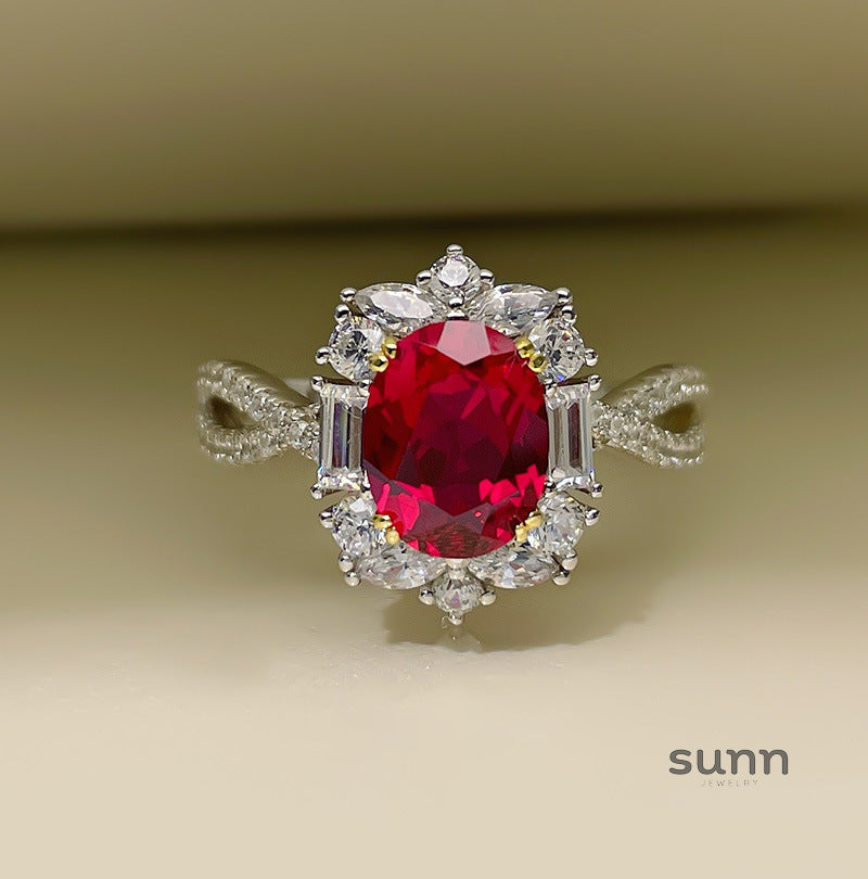 Faithlyn Statement Ruby Ring [S376X1OO]