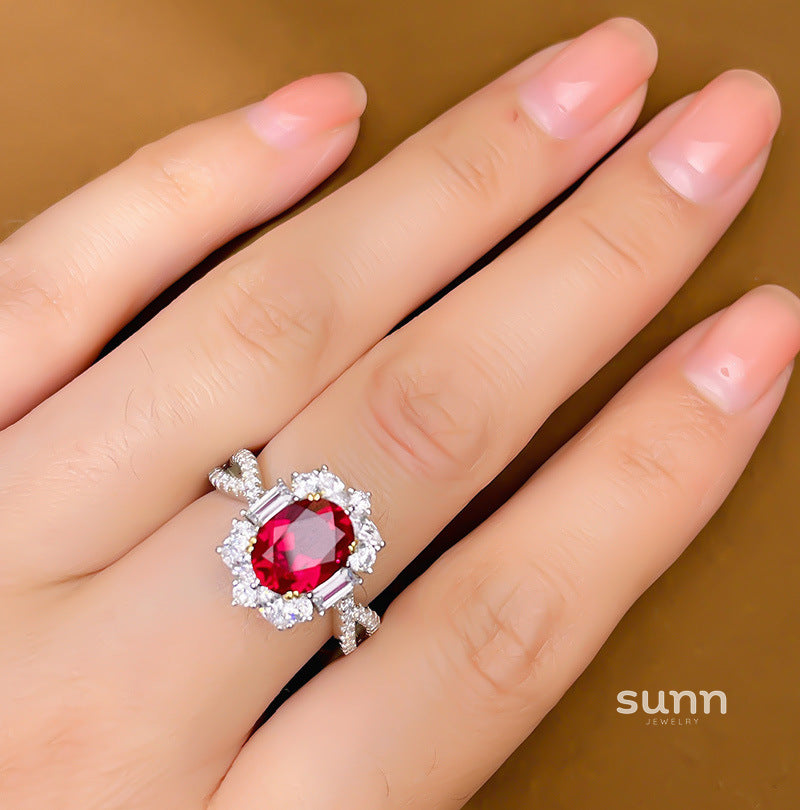 Faithlyn Statement Ruby Ring [D6NHAC11]
