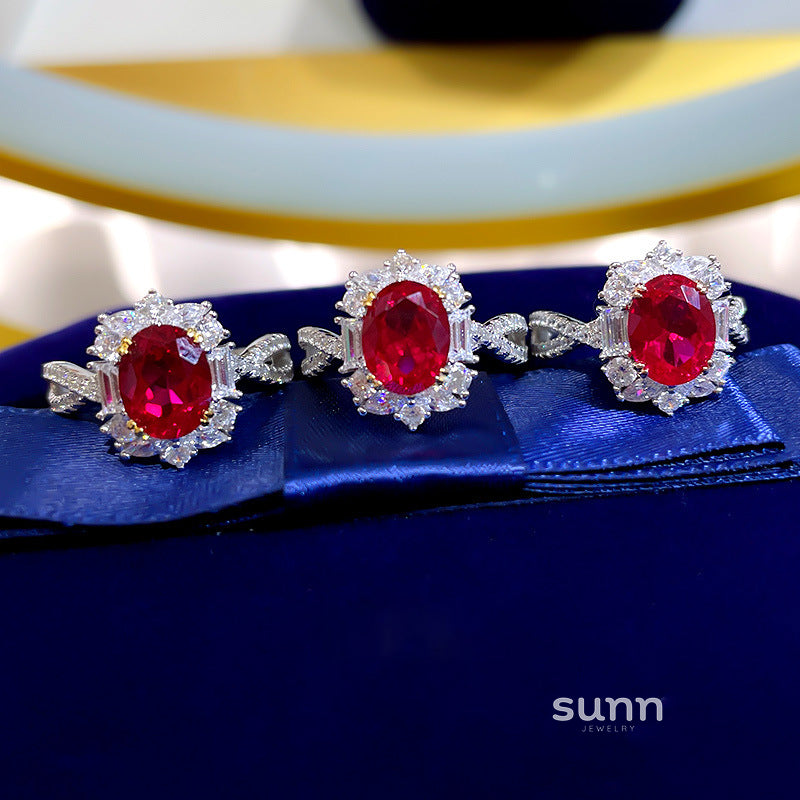 Faithlyn Statement Ruby Ring [O11U16SW]