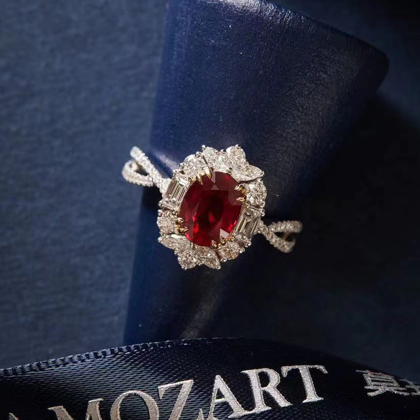 Faithlyn Statement Ruby Ring [Y9ATWQNR]