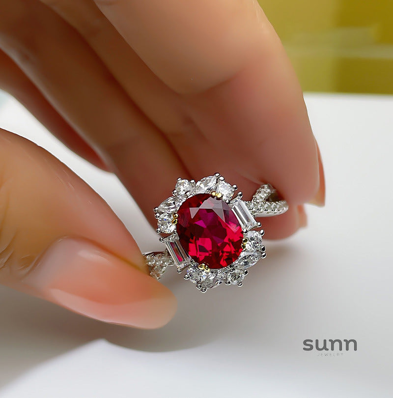 Faithlyn Statement Ruby Ring [6R7PPLVO]