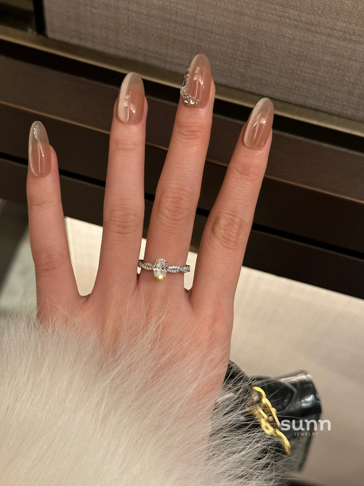 Faithlynn Twirl Diamond Ring [H4QJL5PY]