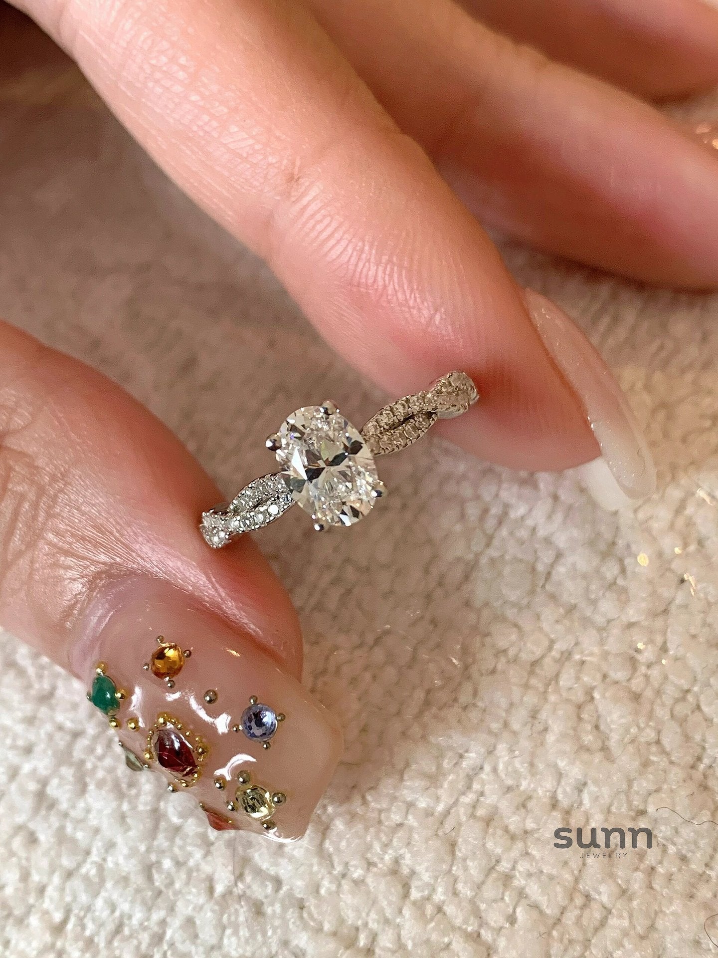 Faithlynn Twirl Diamond Ring [CKTKTXMN]