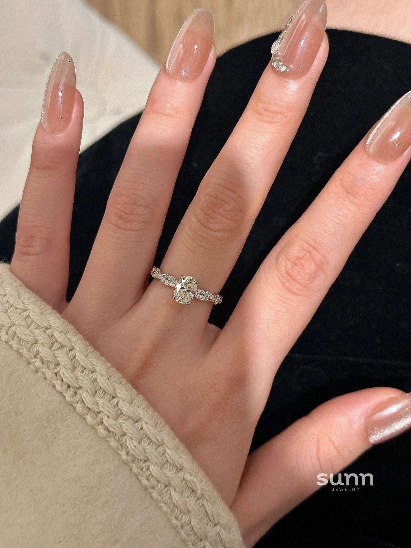 Faithlynn Twirl Diamond Ring [E58B6ST5]