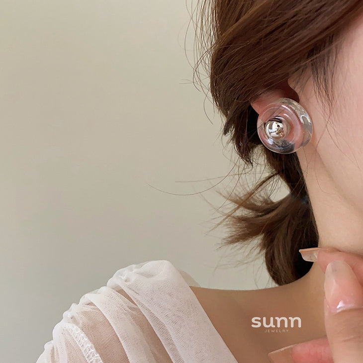 Fallyn Geometric Resin Earrings [MR3A6LN4]