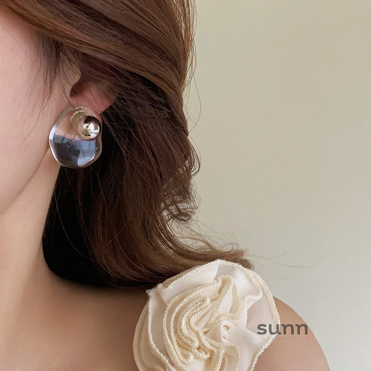 Fallyn Geometric Resin Earrings [FDZOOGKI]