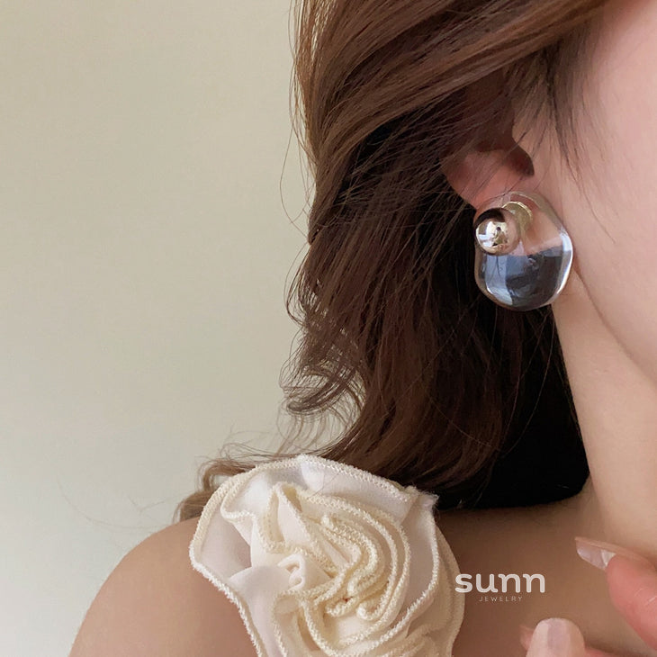Fallyn Geometric Resin Earrings [LJTRTO27]