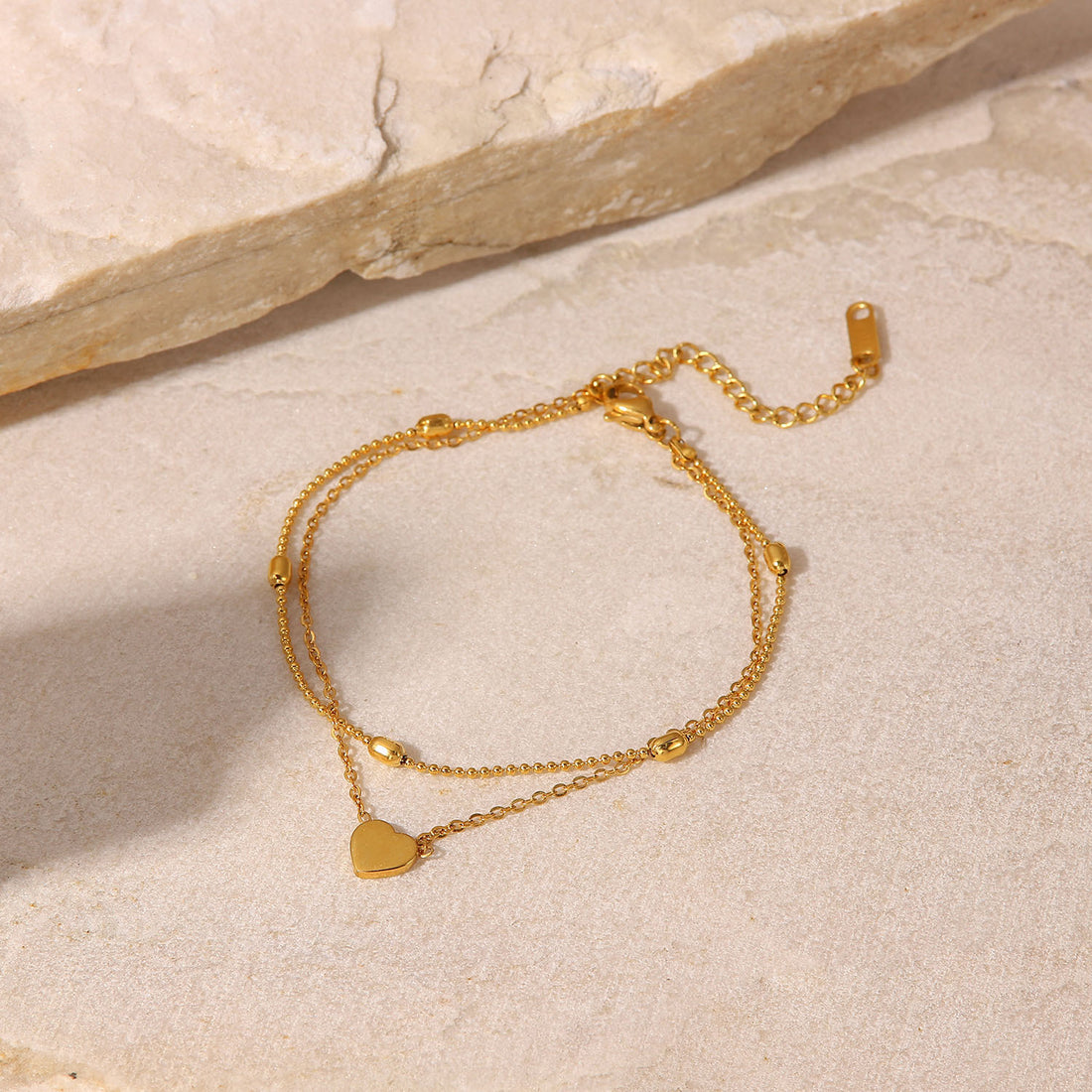 Falynn Gold-Toned Heart Anklet [PBPU6DV3]