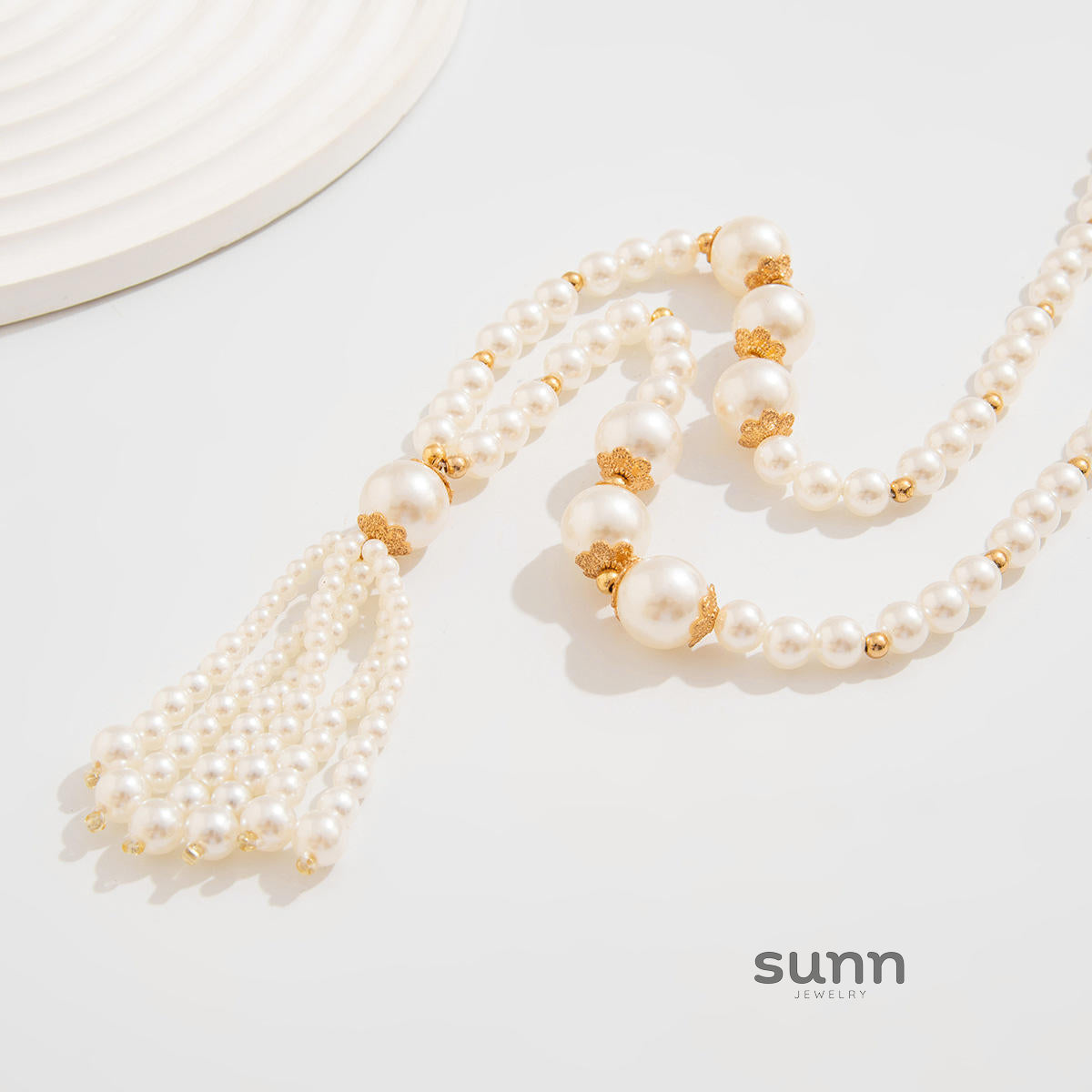 Fannie Layered Pearl Necklace [XFPWGTB8]