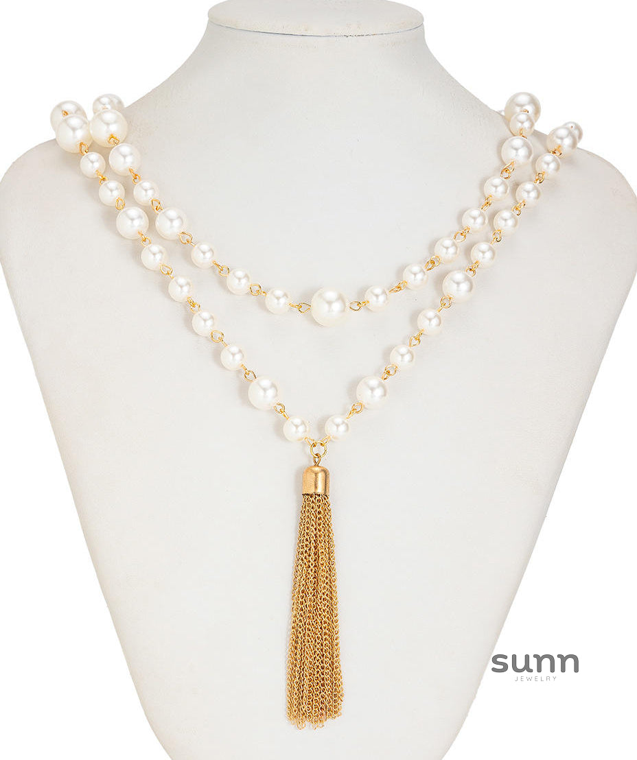 Fannie Layered Pearl Necklace [SHSHUQHN]