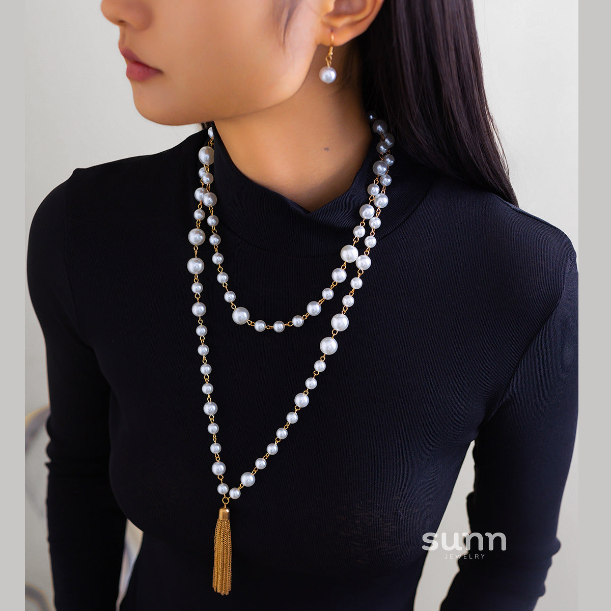 Fannie Layered Pearl Necklace [W2N9WAIN]