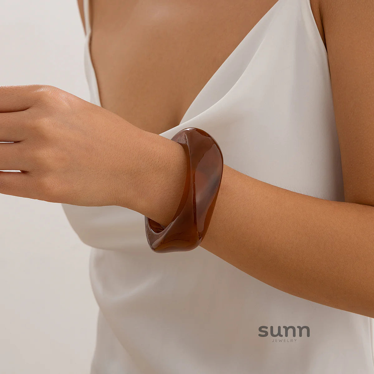 Fannie Sculptural Acrylic Cuff