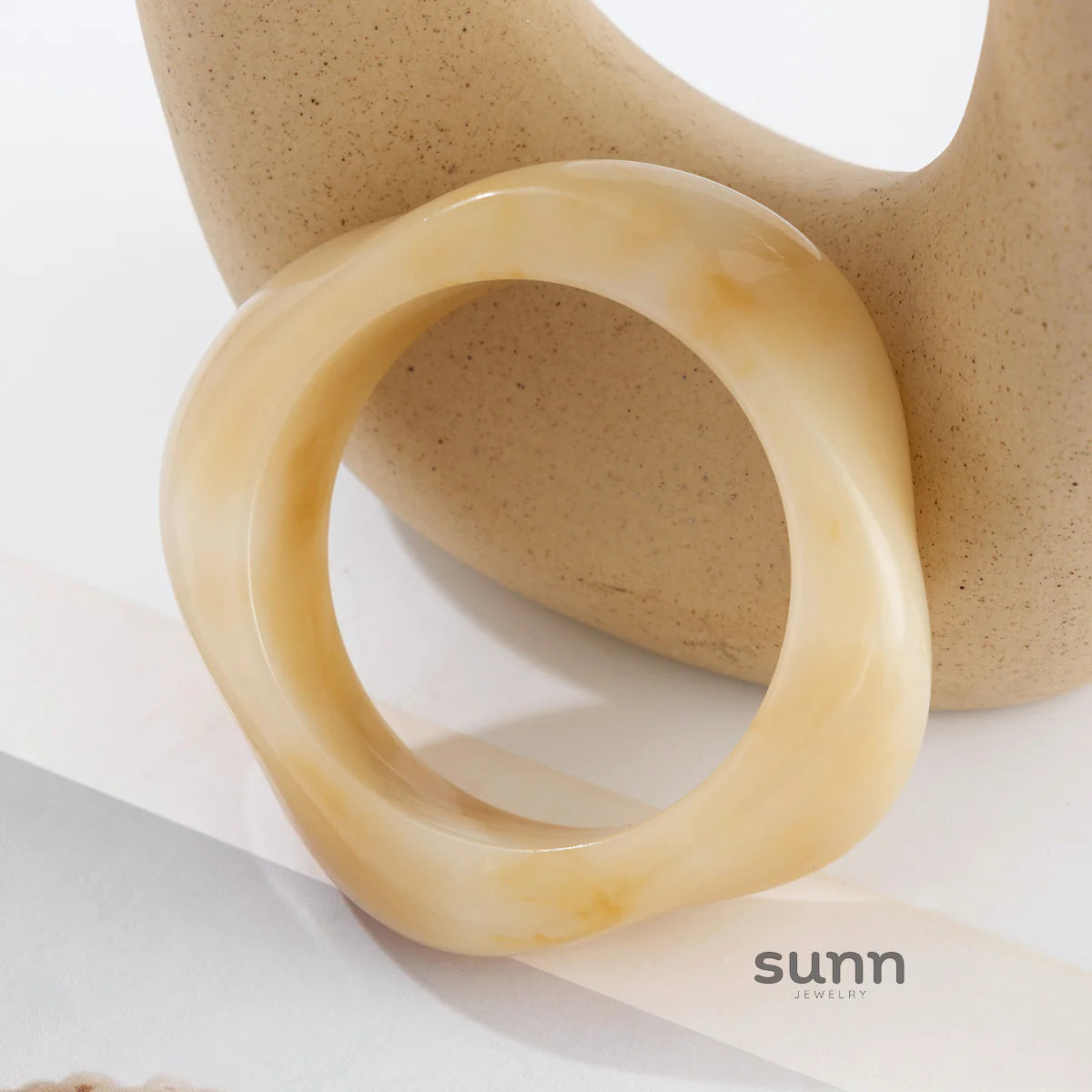 Fannie Sculptural Acrylic Cuff
