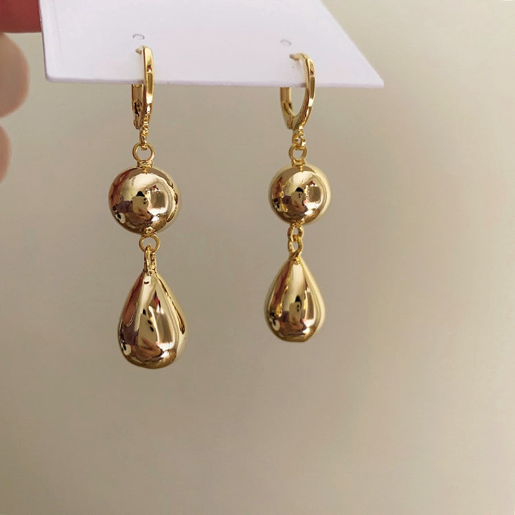 Farida Geometric Drop Earrings [HJ9S033N]