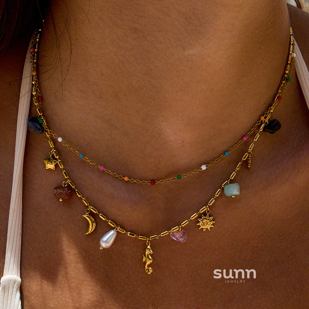 Farida Layered Pearl Necklace [N4ZNIV9V]