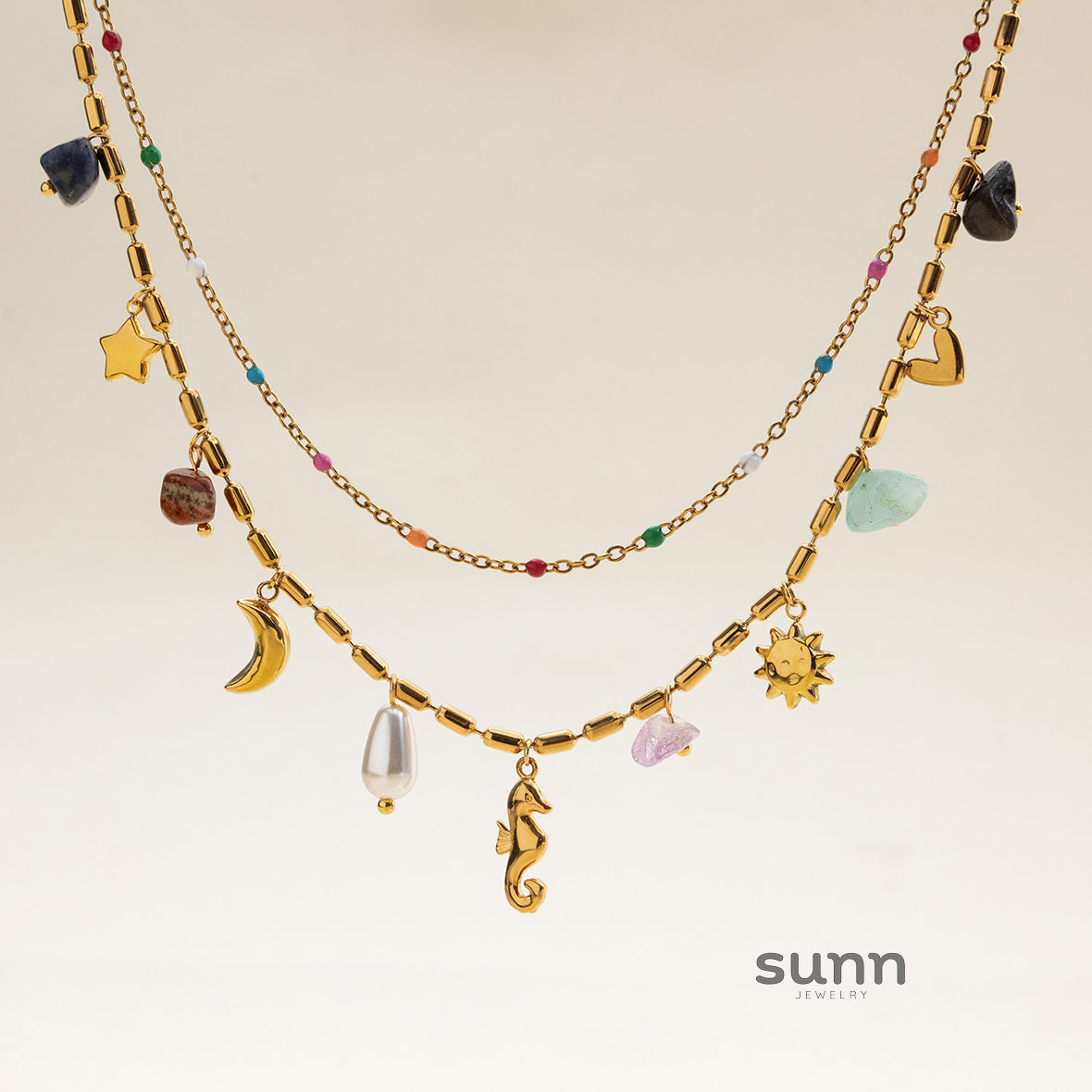Farida Layered Pearl Necklace [AQHTRJTK]