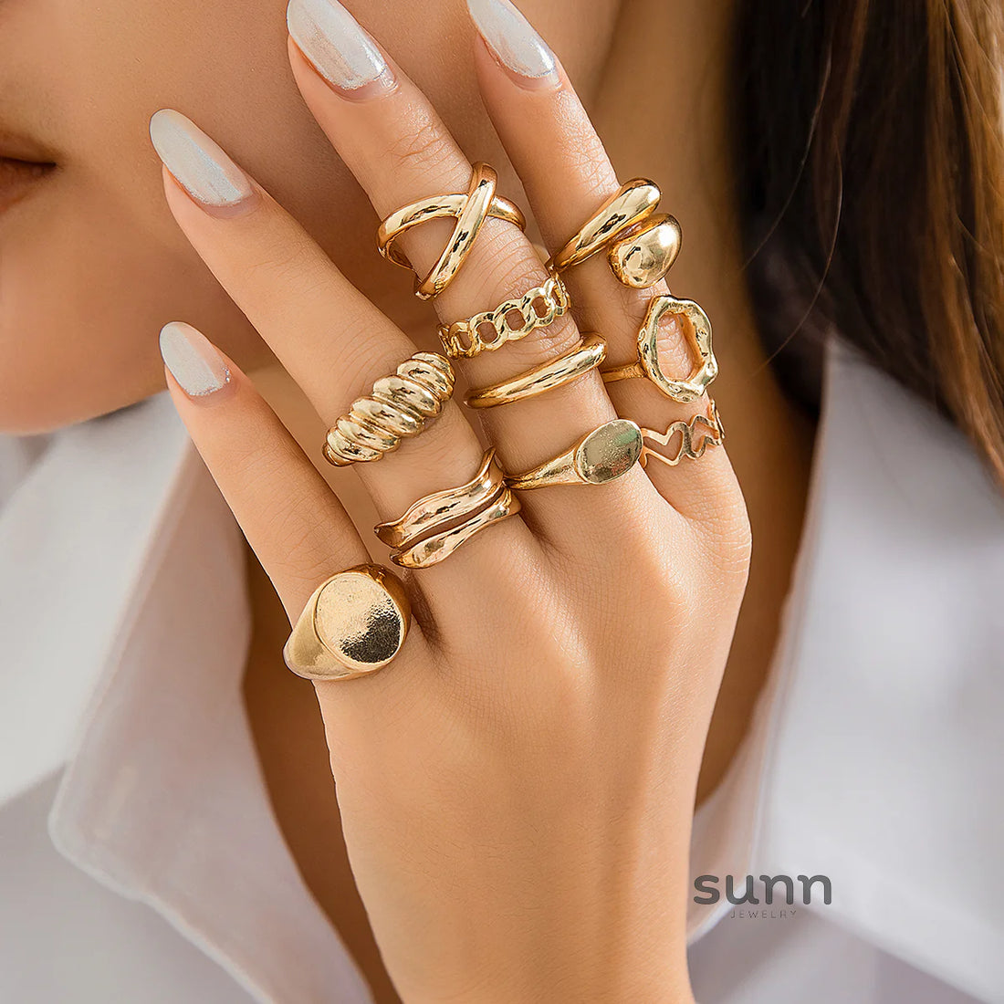 Farrah Stackable Ring Set