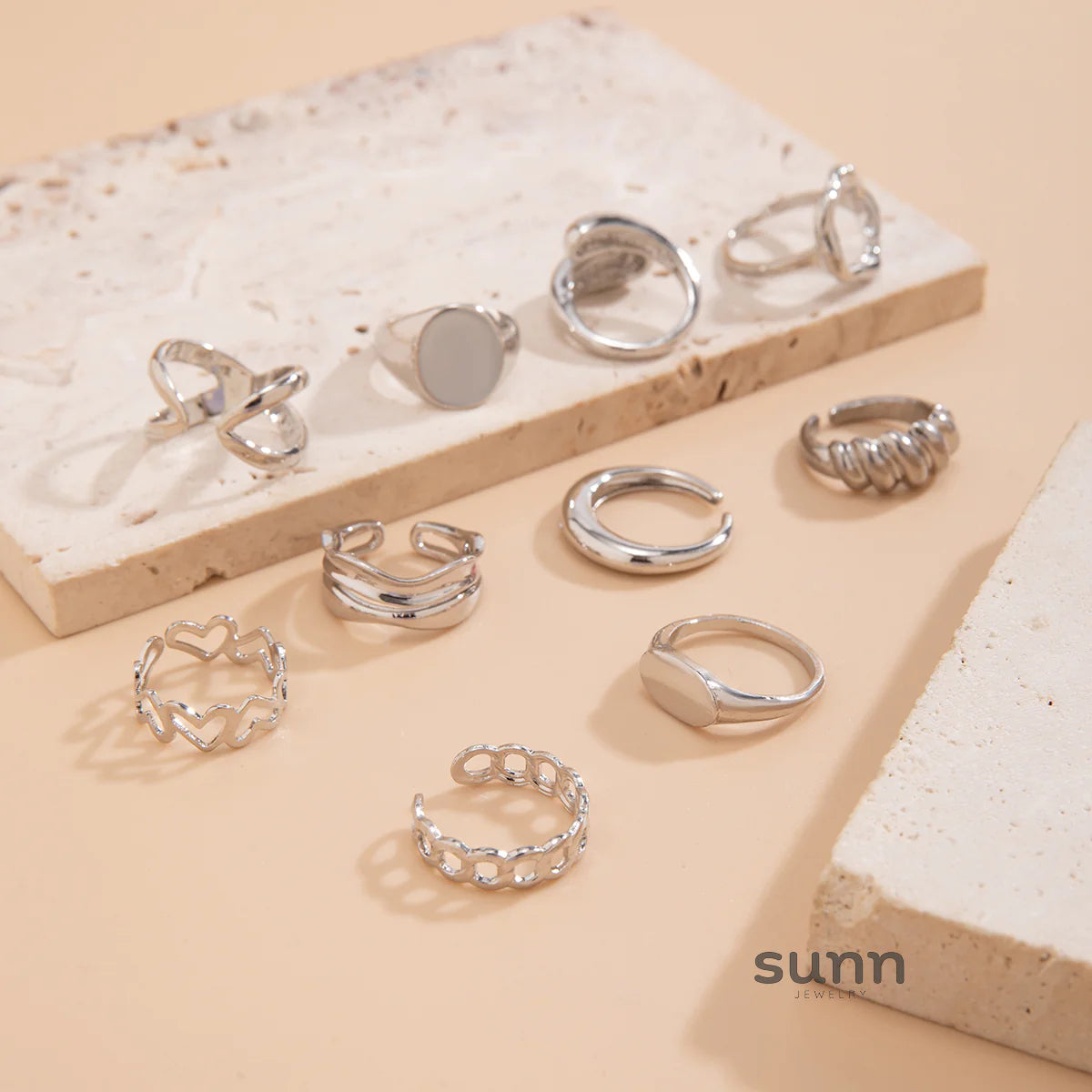 Farrah Stackable Ring Set
