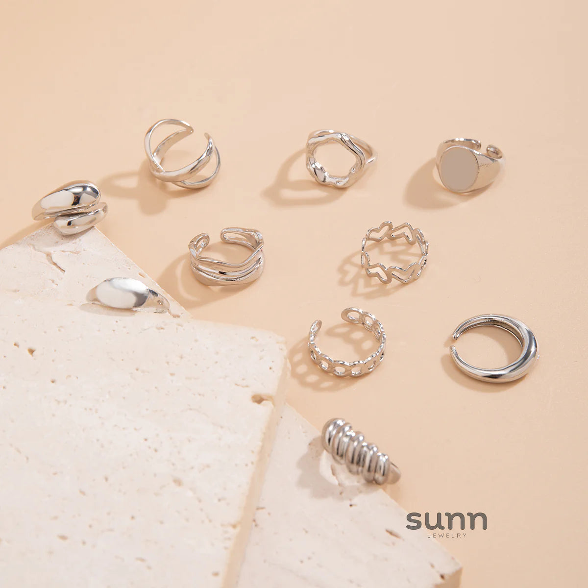 Farrah Stackable Ring Set