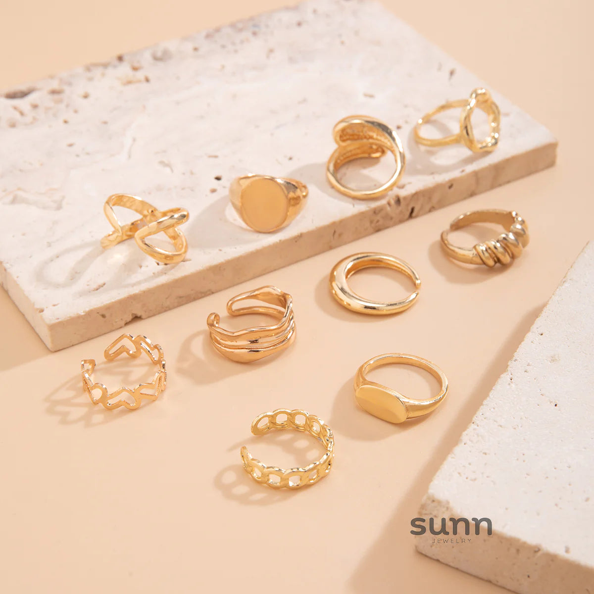 Farrah Stackable Ring Set
