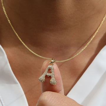 Fatou Bubble Initial Necklace [5Y4TIE2K]