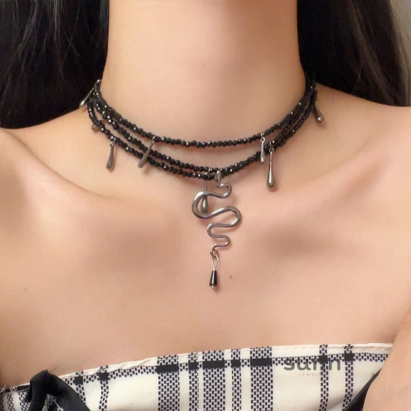 Fatou Serpent Choker Necklace [6PA7K6II]