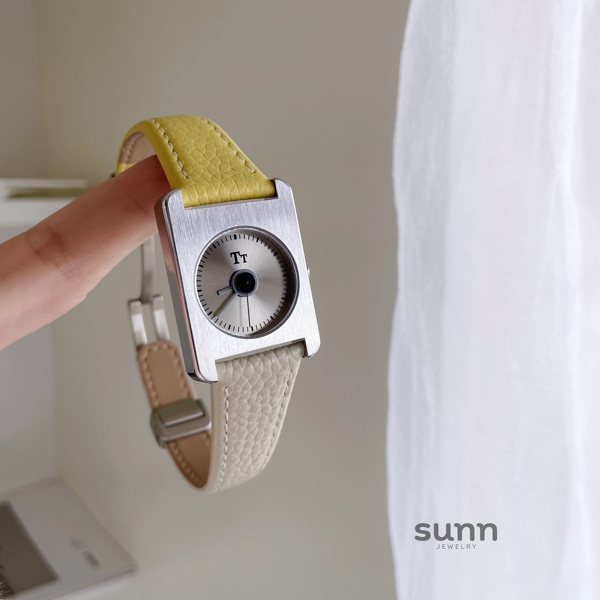 Fatoumata Two-Tone Leather Watch [L6YBCLGW]