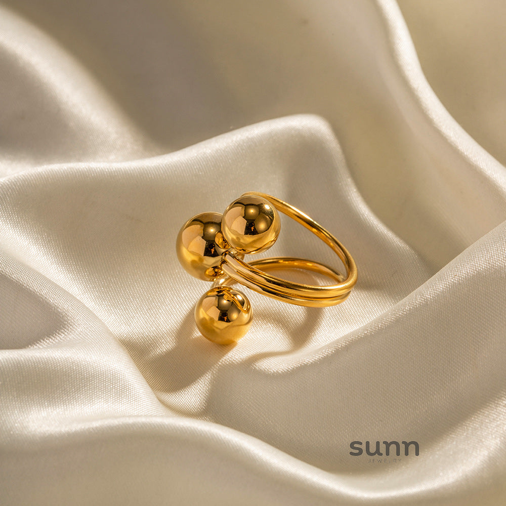 Faustina Triple Sphere Ring [QLME9OF2]