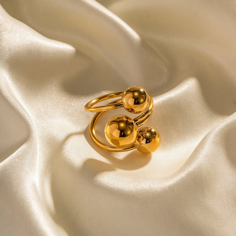 Faustina Triple Sphere Ring [QLME9OF2]