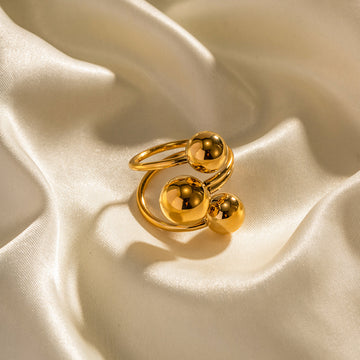 Faustina Triple Sphere Ring [QLME9OF2]