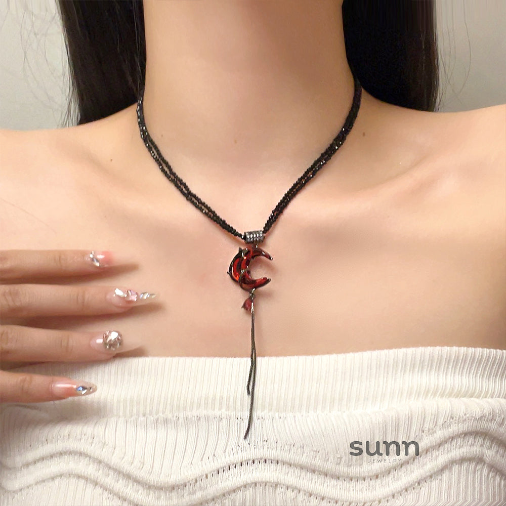 Faye Celestial Tassel Necklace [VNNX86RZ]
