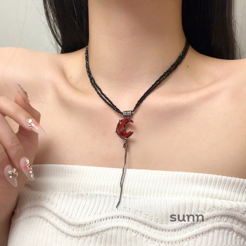 Faye Celestial Tassel Necklace [QU97SYJR]
