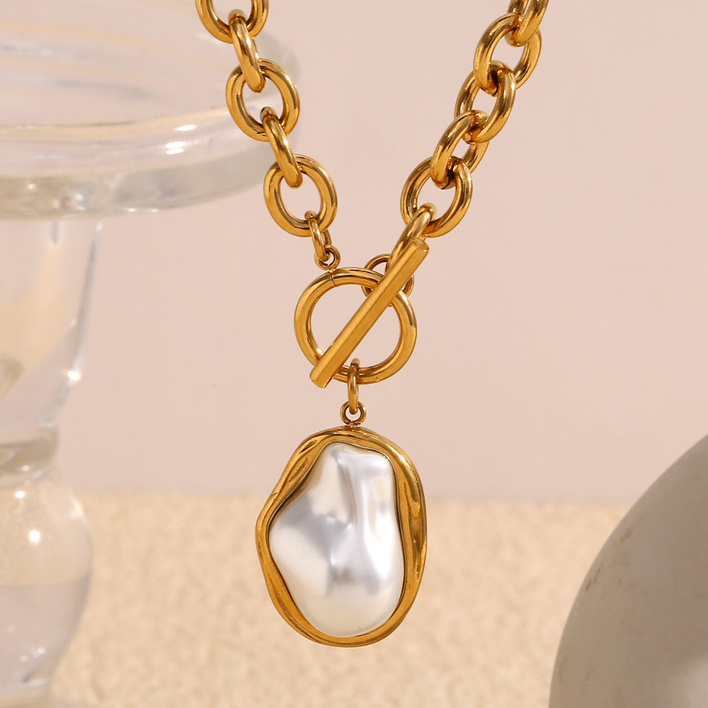 Finlee Pearl Toggle Necklace [IIPGV9HR]