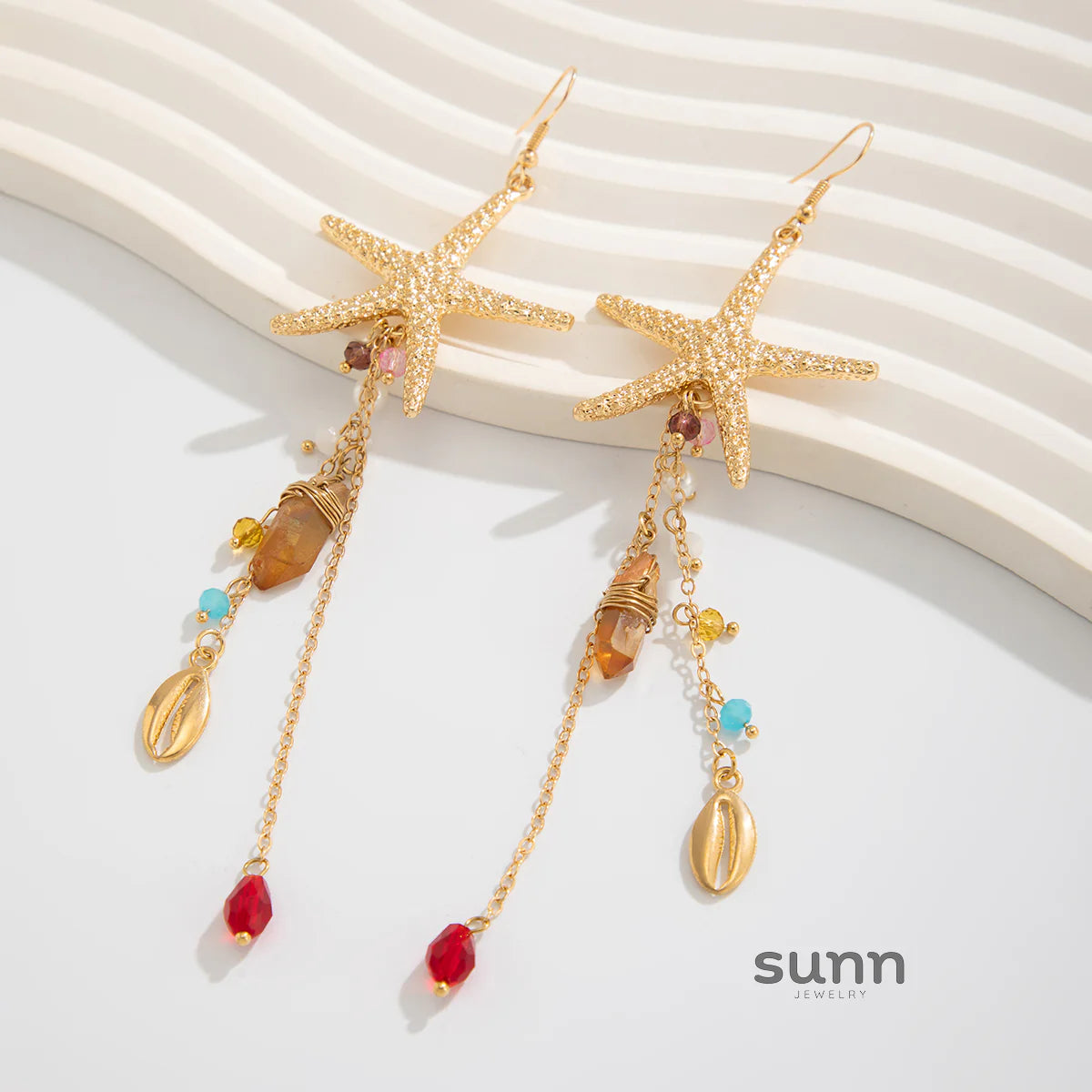 Finn Ocean Crystal Studs