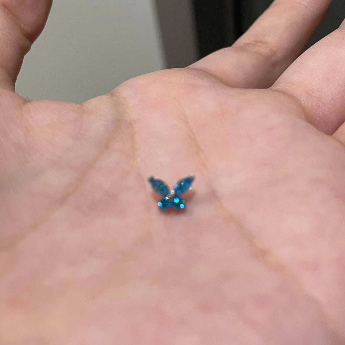 Fiona Blue Zircon Butterfly Earring
