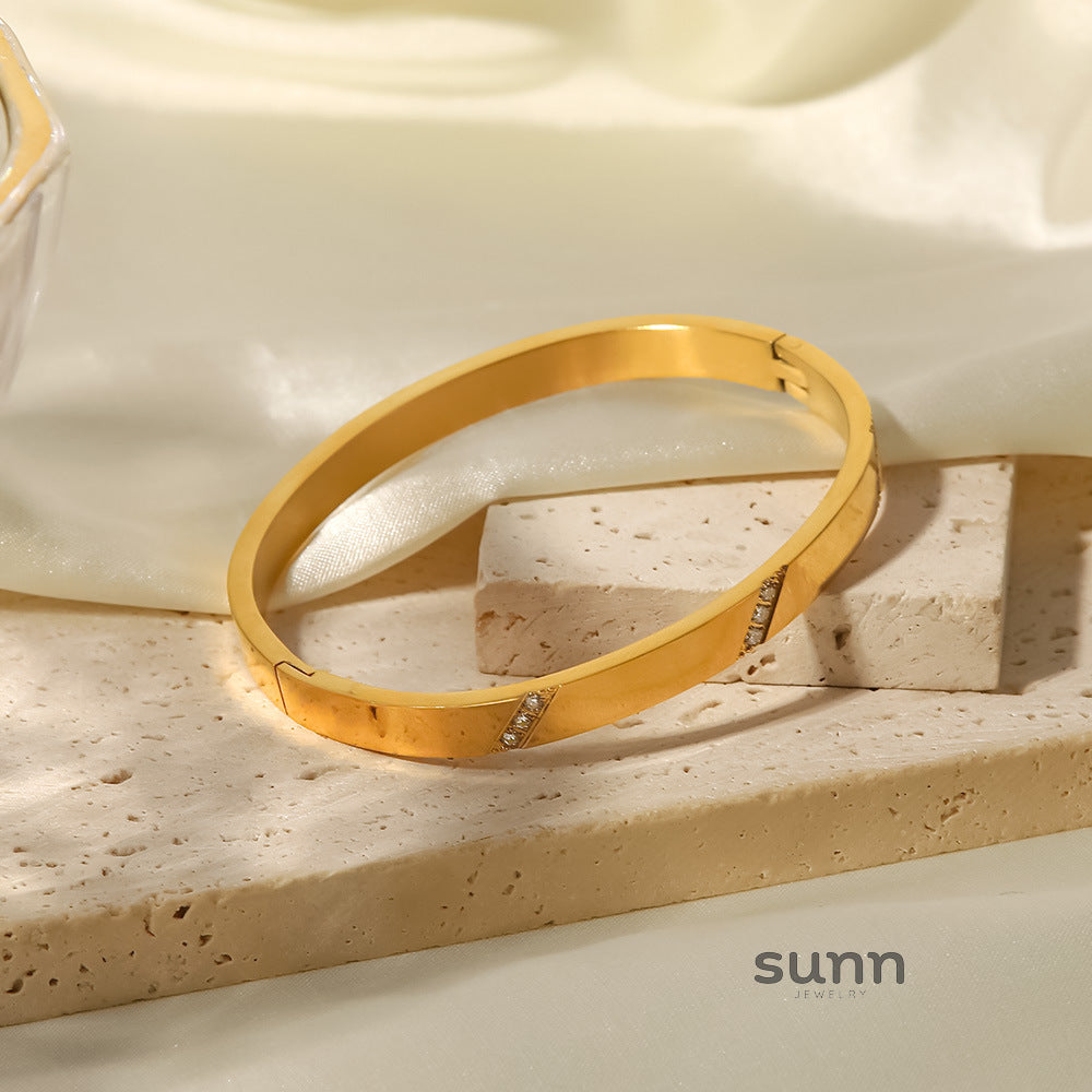 Flora Stackable Zircon Bracelet [MRKSAME1]