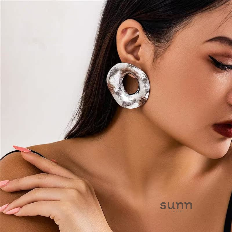 Fraidy Asymmetric Textured Earrings [X61SIOK6]