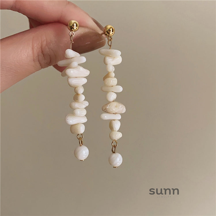 Francesca Coral Tassel Earrings [68DB6XUJ]