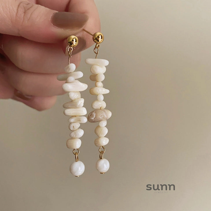Francesca Coral Tassel Earrings [AJ2TKT76]