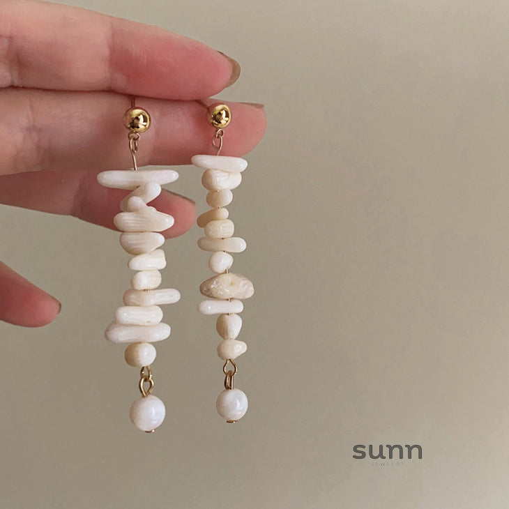 Francesca Coral Tassel Earrings [WDHT8KEK]