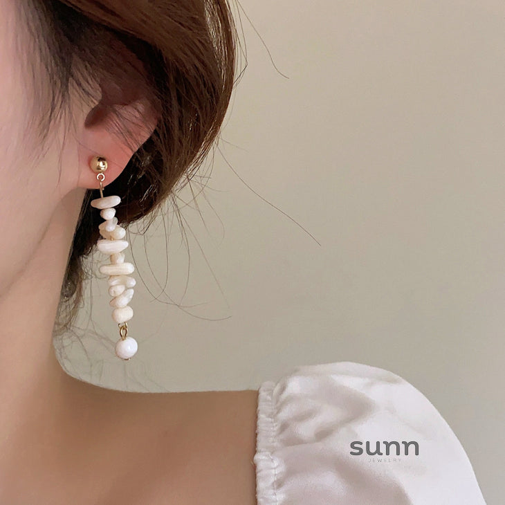 Francesca Coral Tassel Earrings [SDW9EVHA]