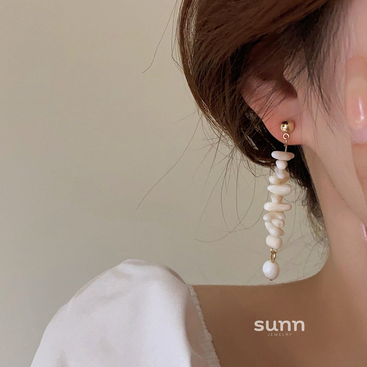 Francesca Coral Tassel Earrings [WR1ZA3HC]