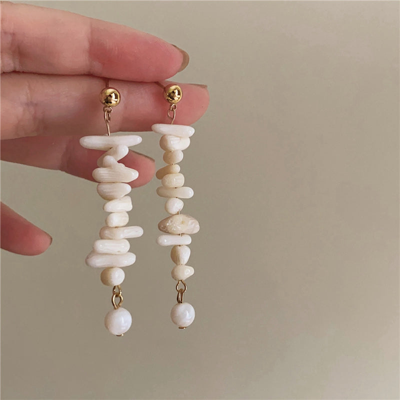 Francesca Coral Tassel Earrings [W1POLCXD]