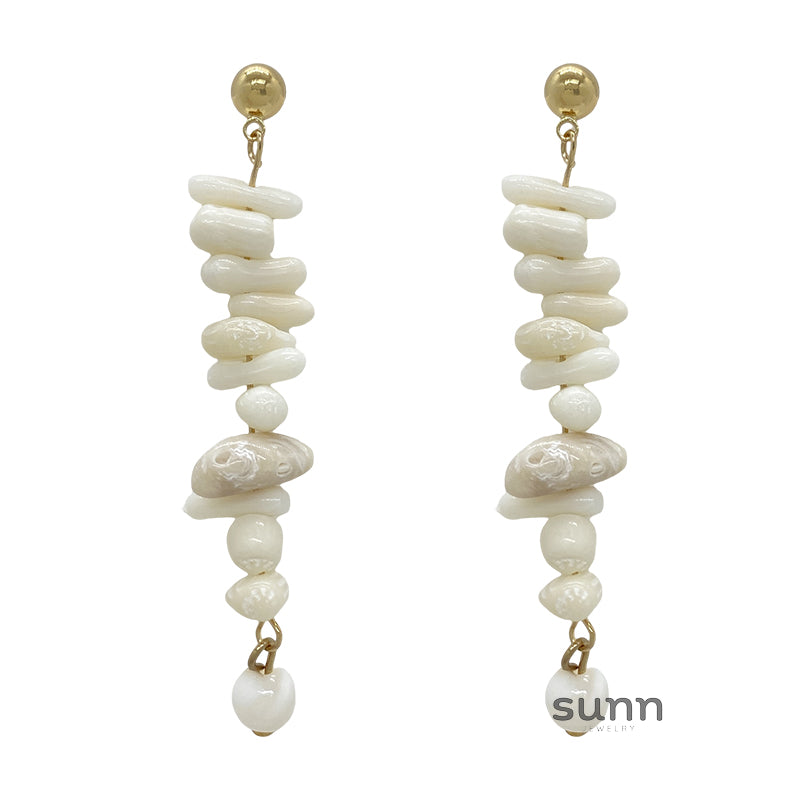 Francesca Coral Tassel Earrings [1JKMB687]