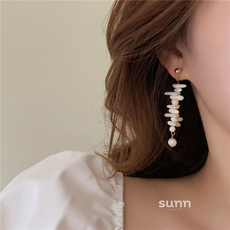 Francesca Coral Tassel Earrings [4U7IVFVA]