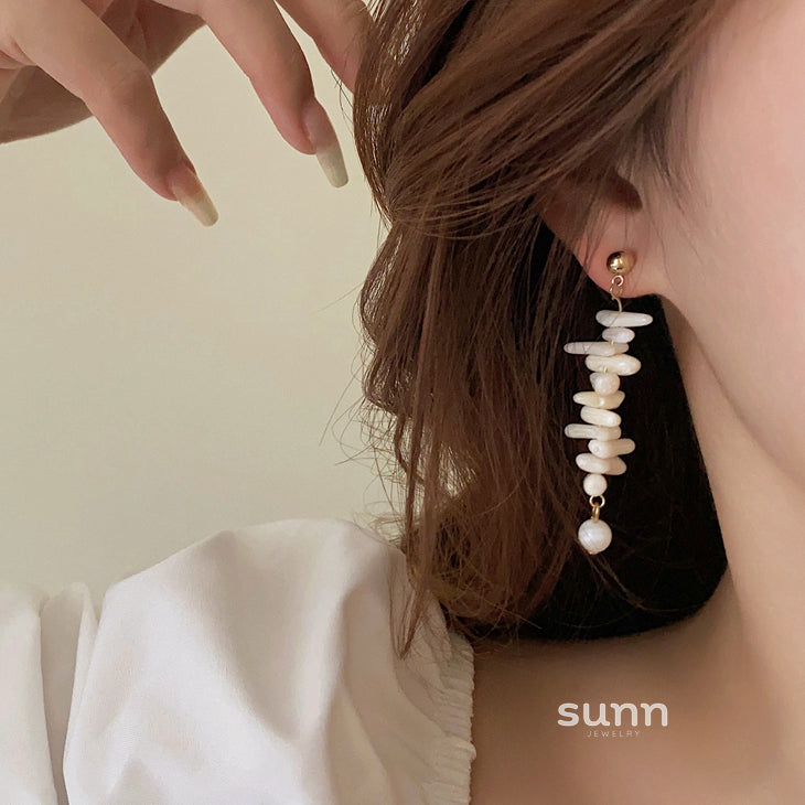 Francesca Coral Tassel Earrings [0LT7J6NZ]