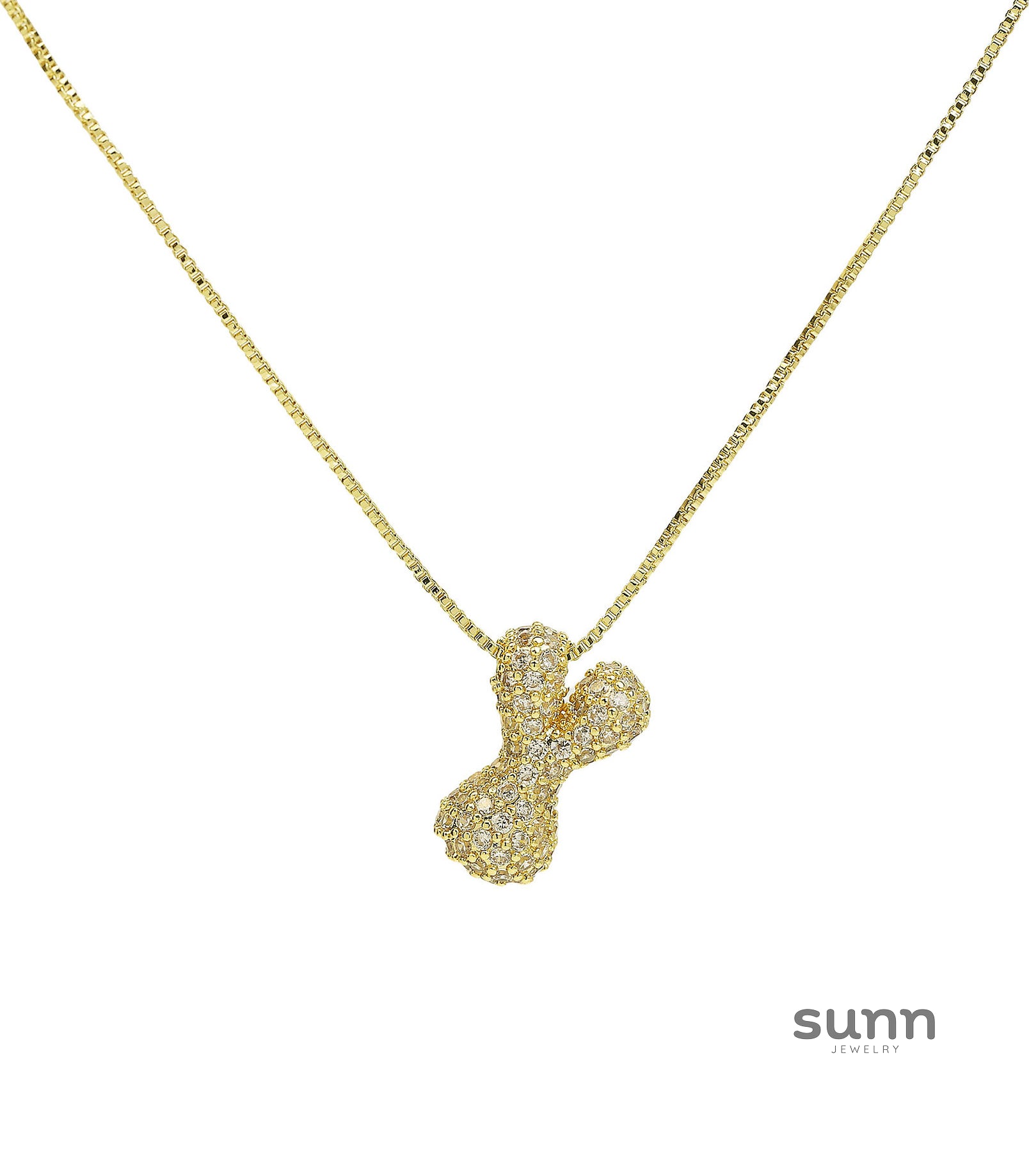 Francis Bubble Initial Necklace [YI10PQEN]